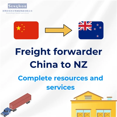 Commissionnaire de transport de la Chine vers la Nouvelle-Zélande